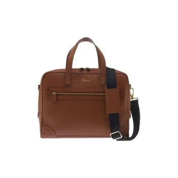 RAPPORT Grained Leather Laptop Bag Shoulder Bag Crossbody Bag Handbag Regular Men's Tan