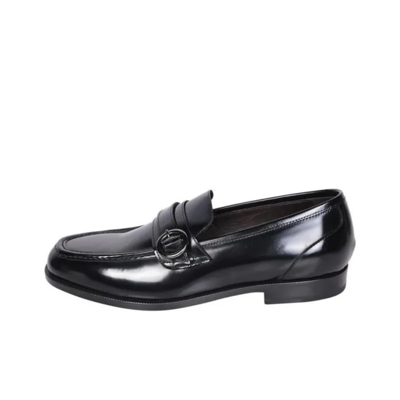 Tagliatore Buckled Leather Loafers-0