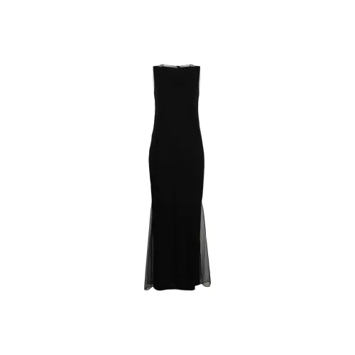 helmut lang Sheer-panelled Flared Dress