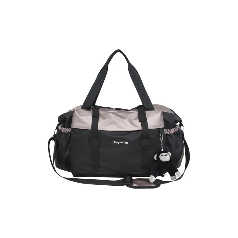 GEERDUN Oxford Shoulder Bag Crossbody Bag Gym Bag Unisex Green/Black/Champagne/Champagne Pink-10