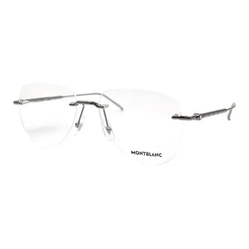 MONTBLANC Alloy Aviator Eyeglass Frames Men's