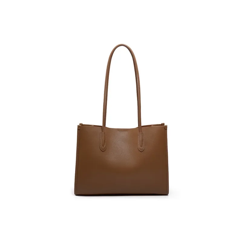 LARTIGENT Cow Leather Shoulder Bag Tubas Women's Black/Smoke Gray/Light Salt Card/Gold Brown/Coffee-3
