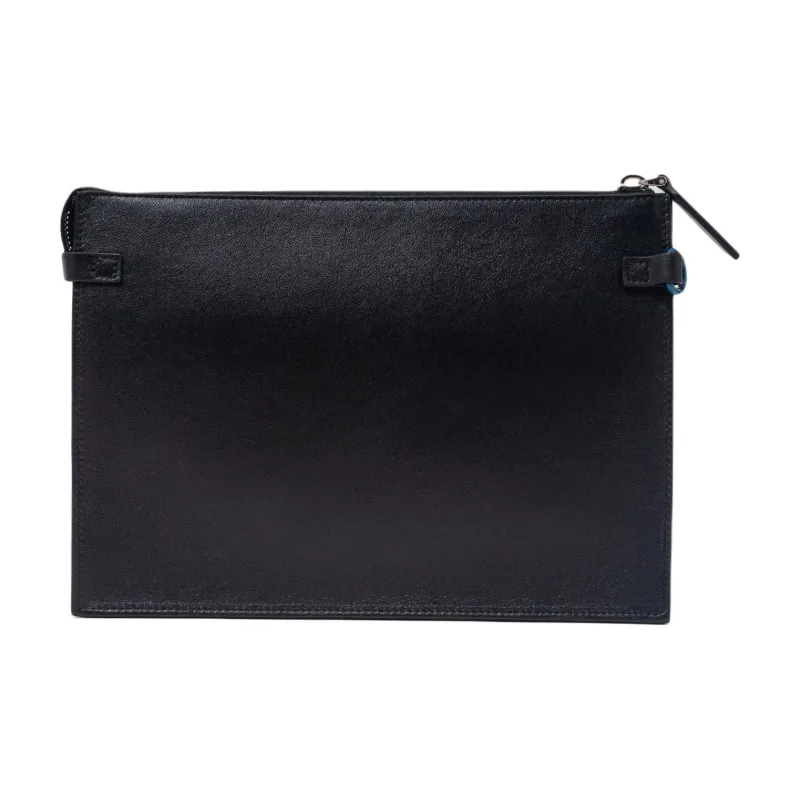 Valentino Leather Clutch Men's Blue-4