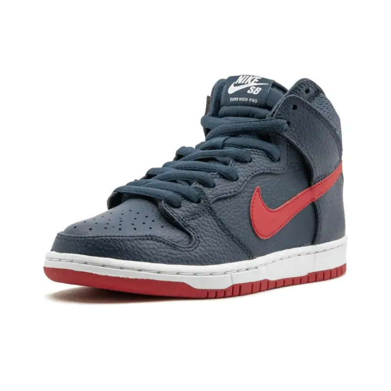 Nike Sb Dunk High Squadron Blue University Red-1