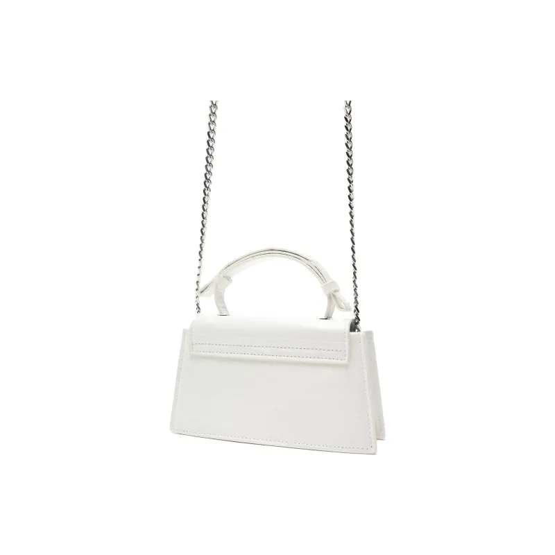 ZARA PU One Shoulder Handbag Crossbody Bag Mini Women's White-4