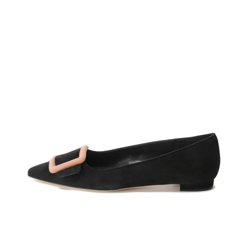 MANOLO BLAHNIK Casual Single Shoes Women's Black-0