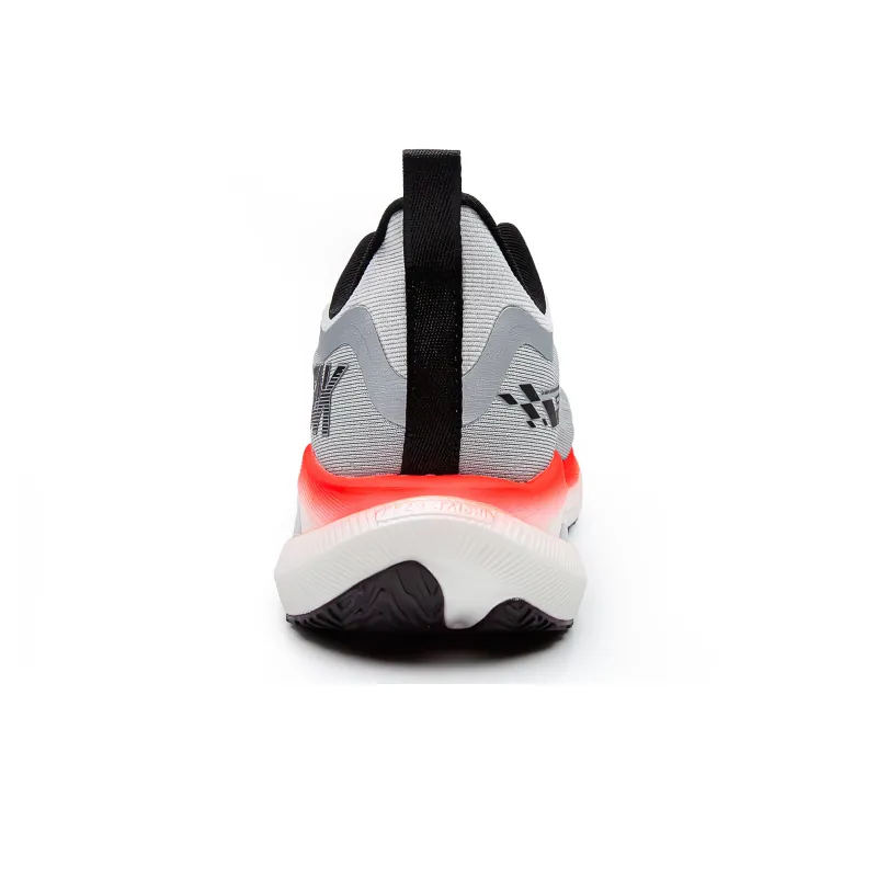 PEAK Running Shoes Men Low Top Ice Gray/Dazzling Orange-6