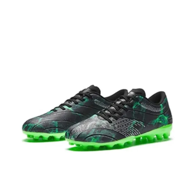 Anta Slip Resistant Soccer Shoes Men's Black Green-1