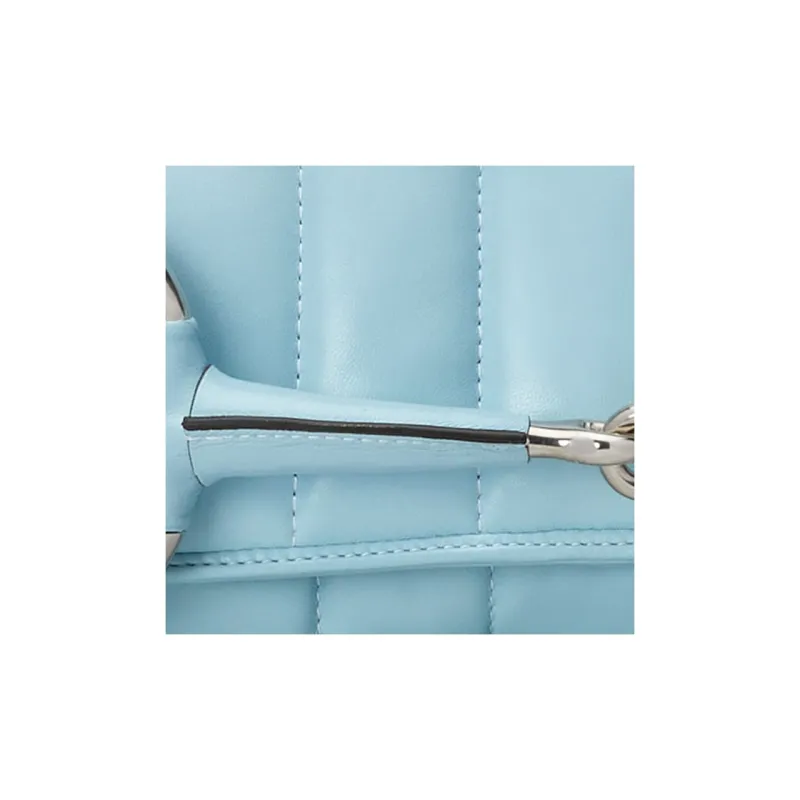 GUCCI HORSEBIT CHAIN Quilted Leather Shoulder Bag, Handheld Shoulder Bag Women's Light Blue-8