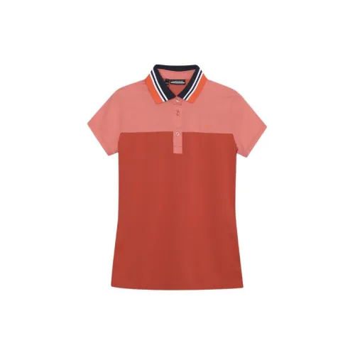 J.Lindeberg Polo Shirts Women's Tomato Sauce Color