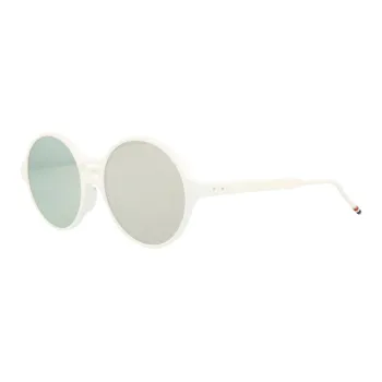 THOM BROWNE· Acetate Round Sunglasses Unisex White