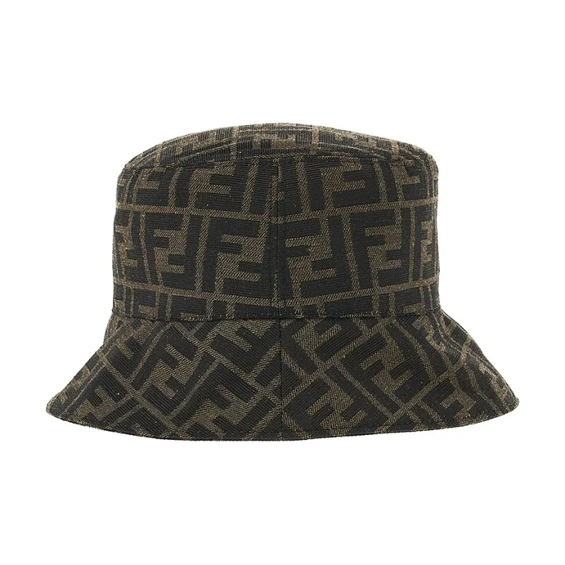 FENDI Polyester, Cotton, Acrylic Bucket Hats Kids' Brown-3