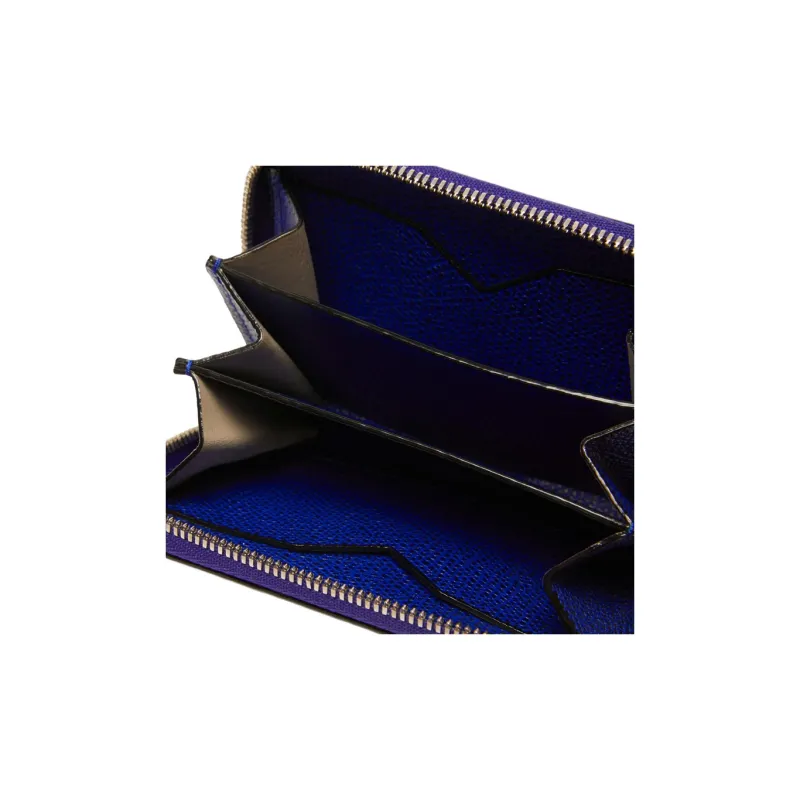Valextra Millepunte Calfskin Card Holder Card Holder Women's Royal Blue-2