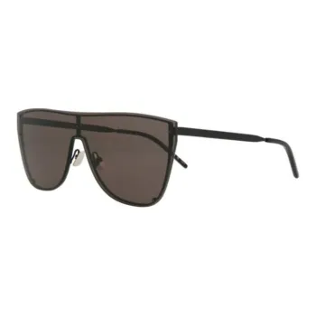 SAINT LAURENT Shield Frame Metal Sunglasses