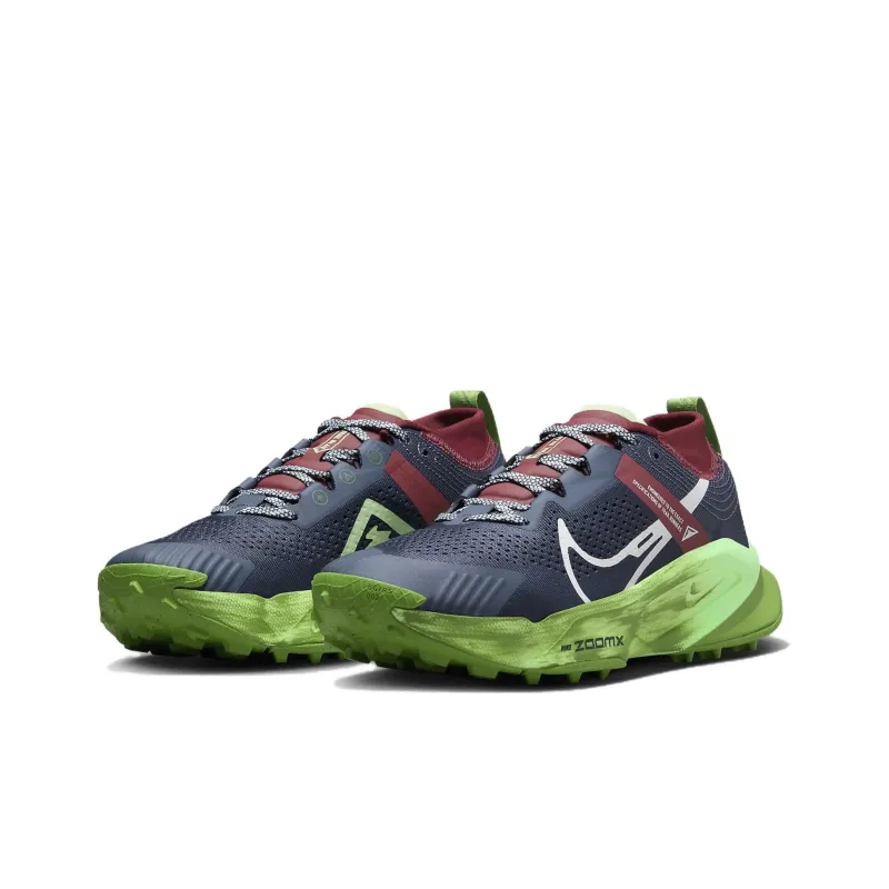 Nike ZoomX Zegama Thunder Blue Chlorophyll Dark Team Red Summit White Women's-2
