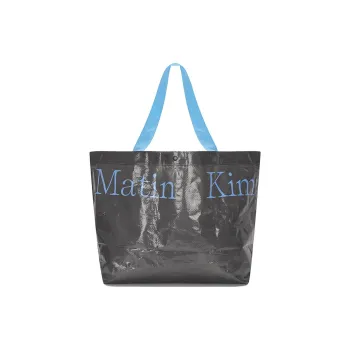 MATIN KIM Waterproof Oilcloth Tote Bag Shopping Bag Handbag Unisex Gray