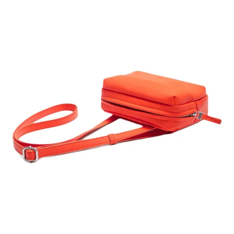 ZARA Polyurethane Shoulder Bag Crossbody Bag Mini Men's Orange-1