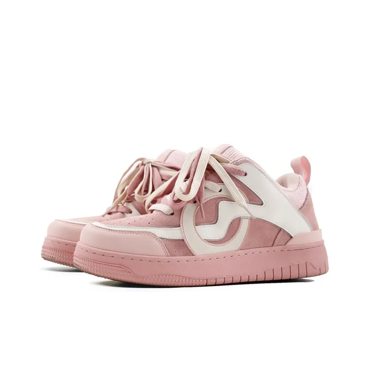 DFOA Low Top Pink Skateboarding Shoes Unisex-1