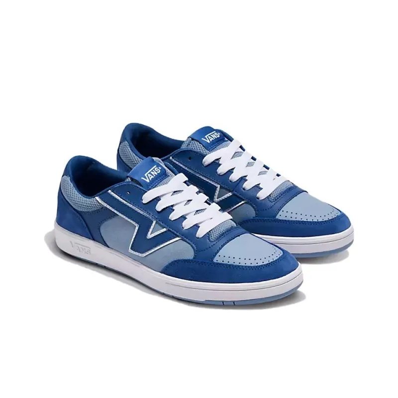 Vans Lowland Comfycush Anti Slip Wear Resistant Low Top Skateboard Shoes Unisex Blue-1