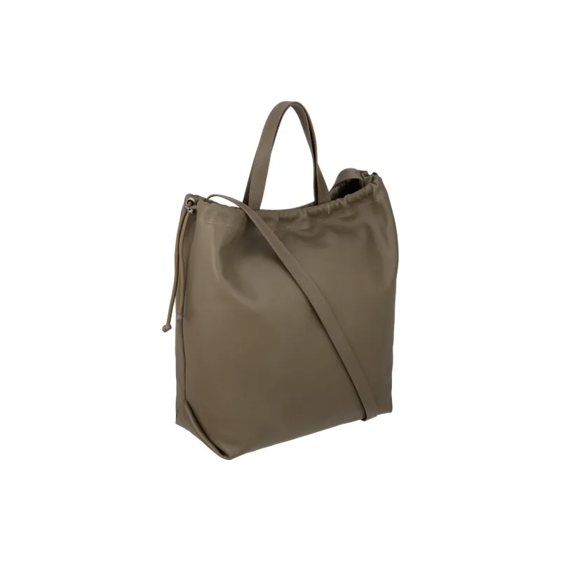 ZARA Cow Leather Handbag Shoulder Bag Crossbody Bag Extra Large Men's Green-1