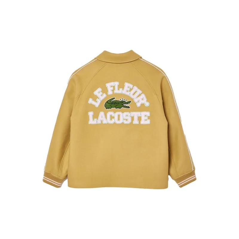 LACOSTE x Le FLEUR Puffer Jacket Unisex Ginger Yellow-1