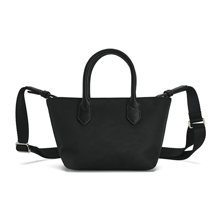 FILA Fabric Handbag Shoulder Bag Women's Jet Black-3