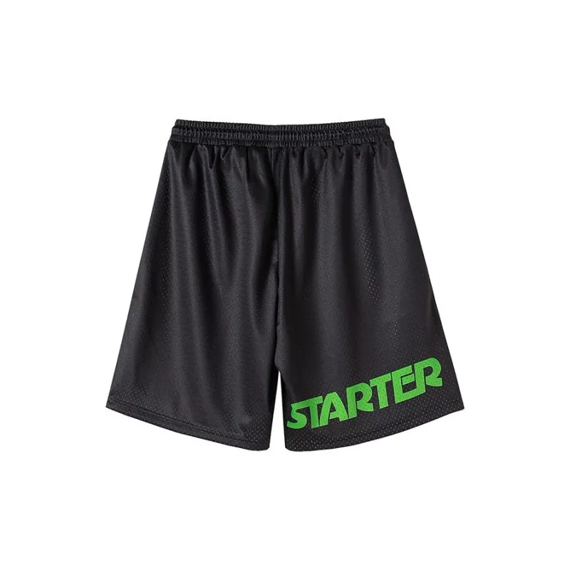 STARTER x DILIUQU LIANMINGKUAN Basketball Shorts Unisex Black-1