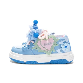 KARLIE KELLER Low-Top Skateboard Shoes Women's Moon Blue