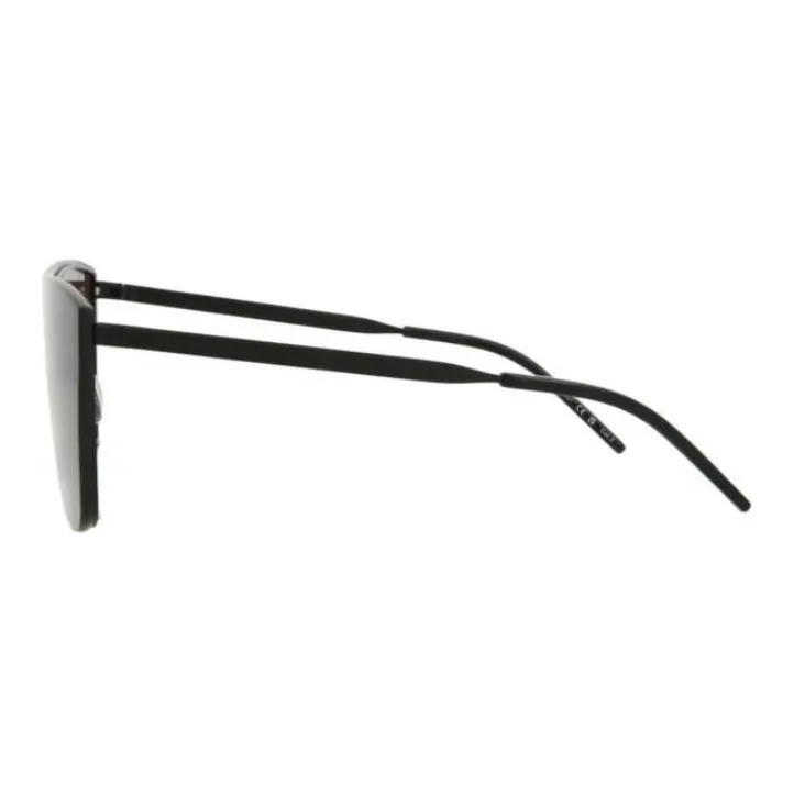 SAINT LAURENT Shield Frame Metal Sunglasses-2