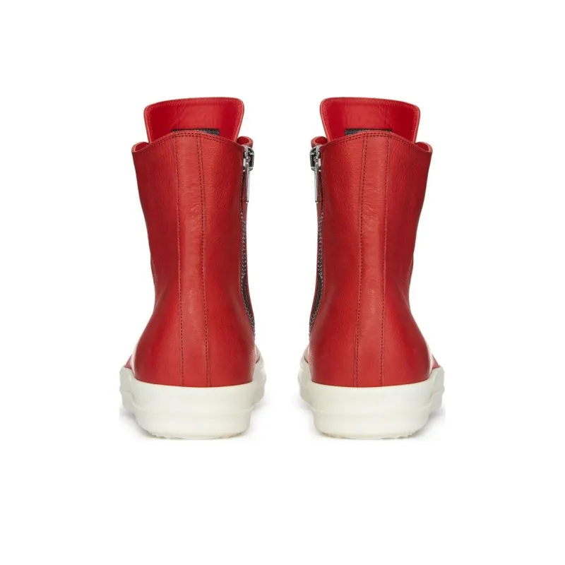 RICK OWENS Lido Ramones High Top Red Milk SS24-3