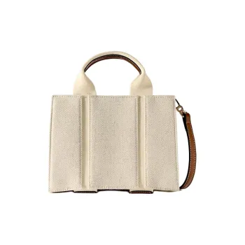 ZARA Cotton Tote Bag Shopping Bag Handbag Shoulder Bag Crossbody Bag Mini Women's Ecru