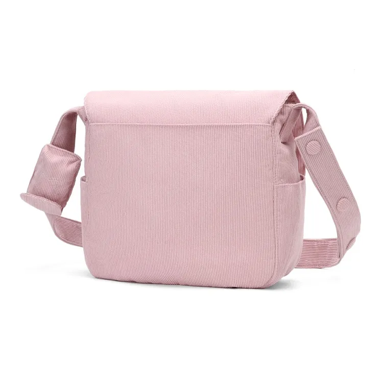 VANWALK Polyester Cotton Blend Crossbody Bag, Shoulder Bag Regular Women's White/Black-1