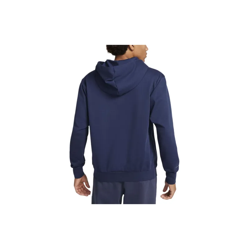 Nike Dri FIT Baseball Pullover Hoodie Sweatshirt Men's Blue-1