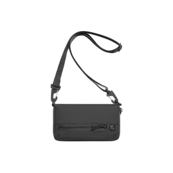 ZARA Polyurethane Wallet Crossbody Bag Shoulder Bag Men's Black