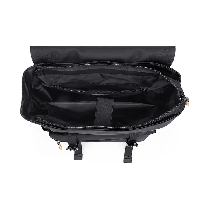 MashaLanti Nylon Fabric 15.4 Inch Computer Backpack For Middle And High School Extra Large Men's Black-4