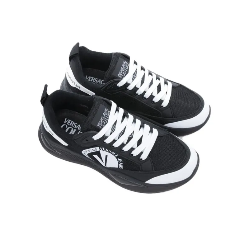 VERSACE Wear-Resistant Low-Top Casual Shoes Men's Black-3