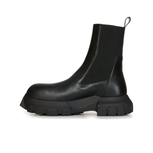 RICK OWENS Lido Beatle Bozo Tractor Boots Black