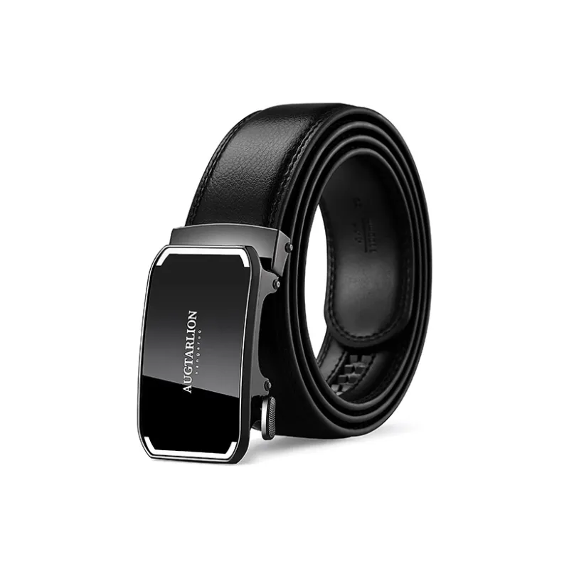 AUGTARLION Young Men's Business Casual Pants Belt Genuine Leather Leather Belts Men's Multicolor Width  3.5cm-3