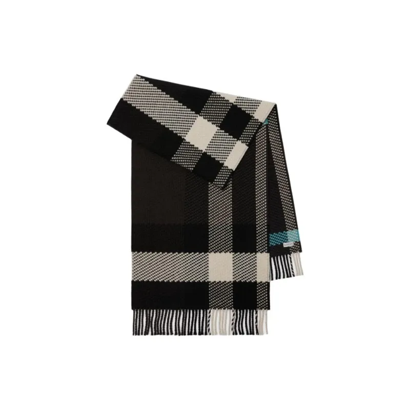 Burberry Check pattern Wool Scarf-0