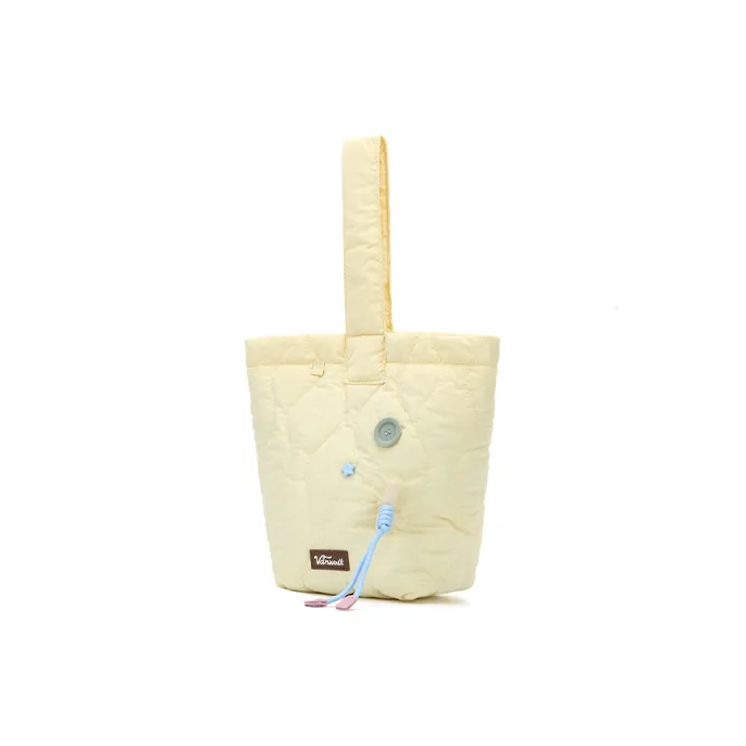 VANWALK Nylon Shoulder Bag, Cloud Bag, Handbag Regular Women's Yellow/Green/Brown/White-0