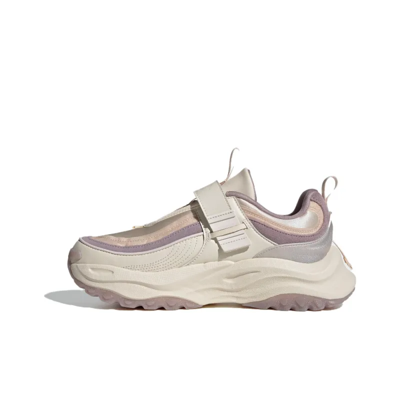 Adidas Maxxwavy EXTREME Durable Breathable Low Top Chunky Sneakers Women's Beige Purple-0