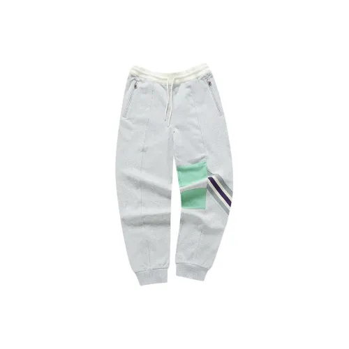 Facetasm X FILA FUSION Knitted Sweatpants Men Silver Orchid Gray