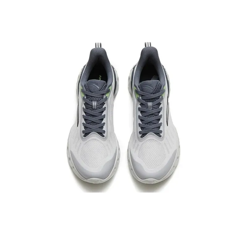Anta Slip-Resistant Low-Top Running Shoes Men's Gray-2
