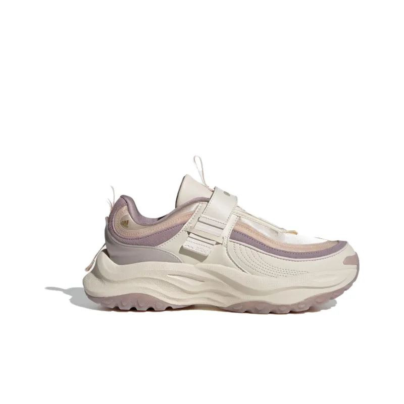 Adidas Maxxwavy EXTREME Durable Breathable Low Top Chunky Sneakers Women's Beige Purple-1