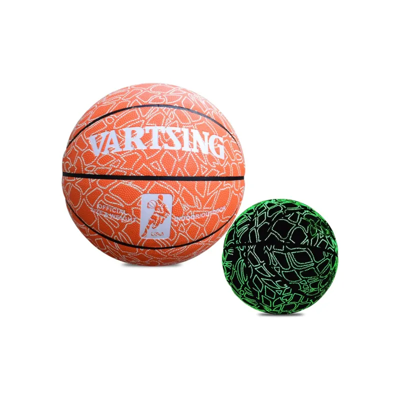 Vartsing x VARTSING PU Basketball Orange Size 7 Ball Glow Reflective Unisex-4