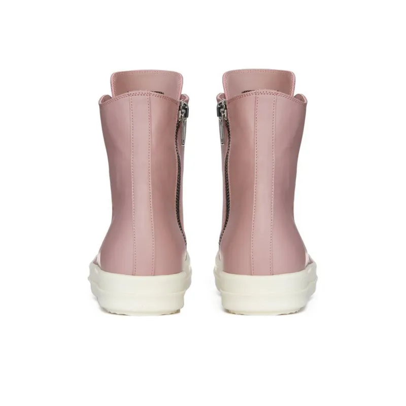 RICK OWENS Lace-up Leather Sneakers-3