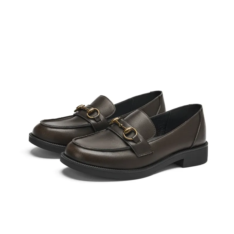 GEMEIQ Loafers Women's Low Top Black/Burgundy-1