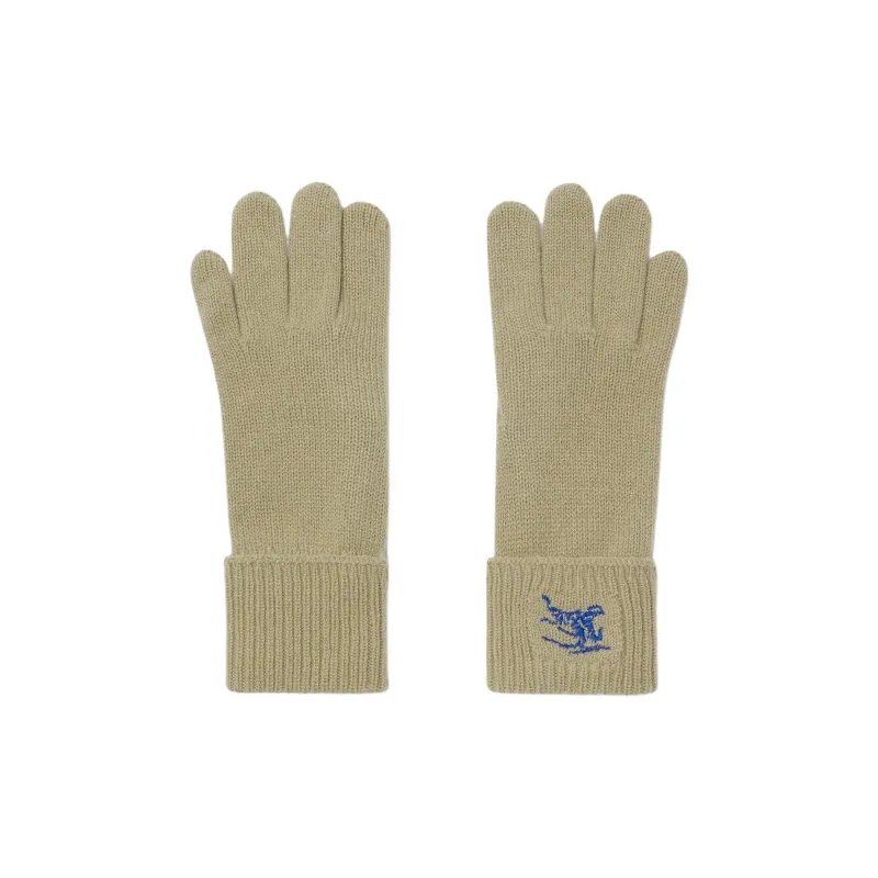 Burberry Cashmere Knit Gloves Unisex Green-0