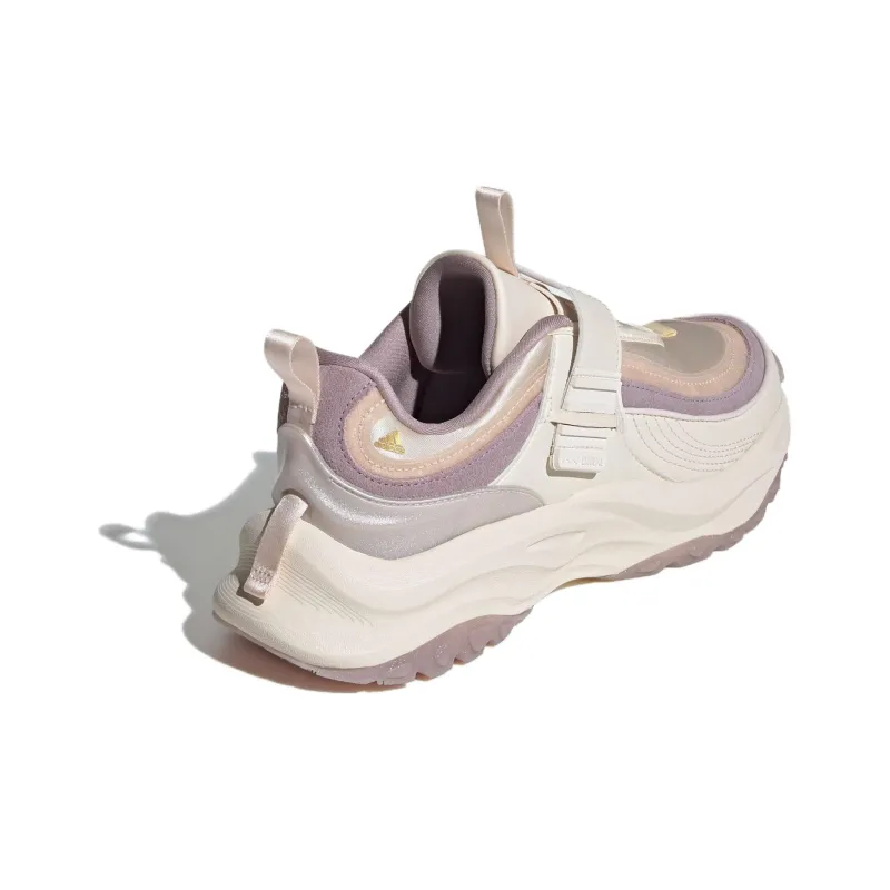 Adidas Maxxwavy EXTREME Durable Breathable Low Top Chunky Sneakers Women's Beige Purple-3