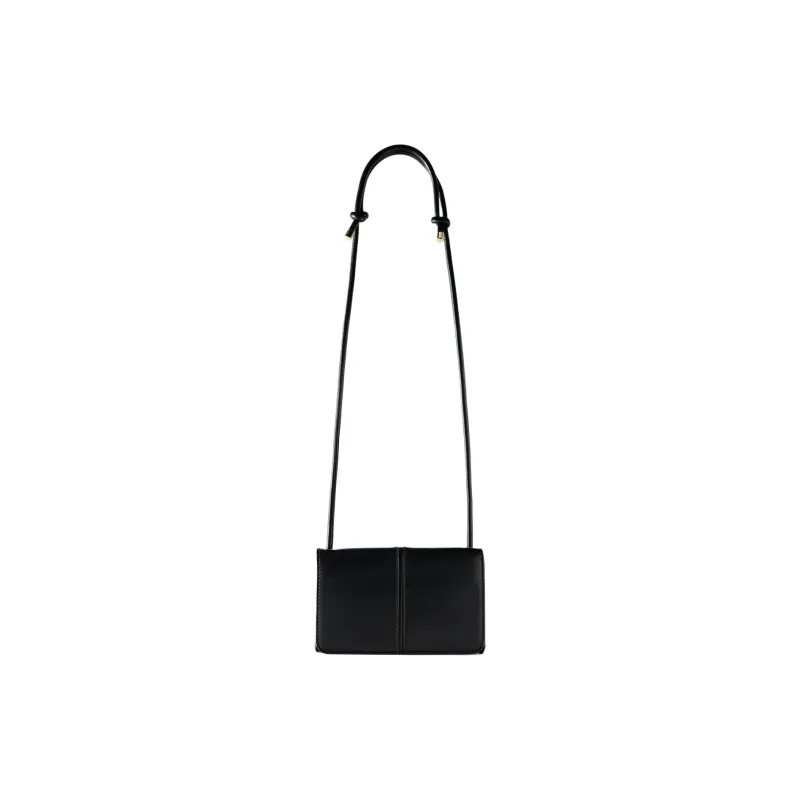 ZARA PU Handbag Shoulder Bag Crossbody Bag Small Size Women's Black-1